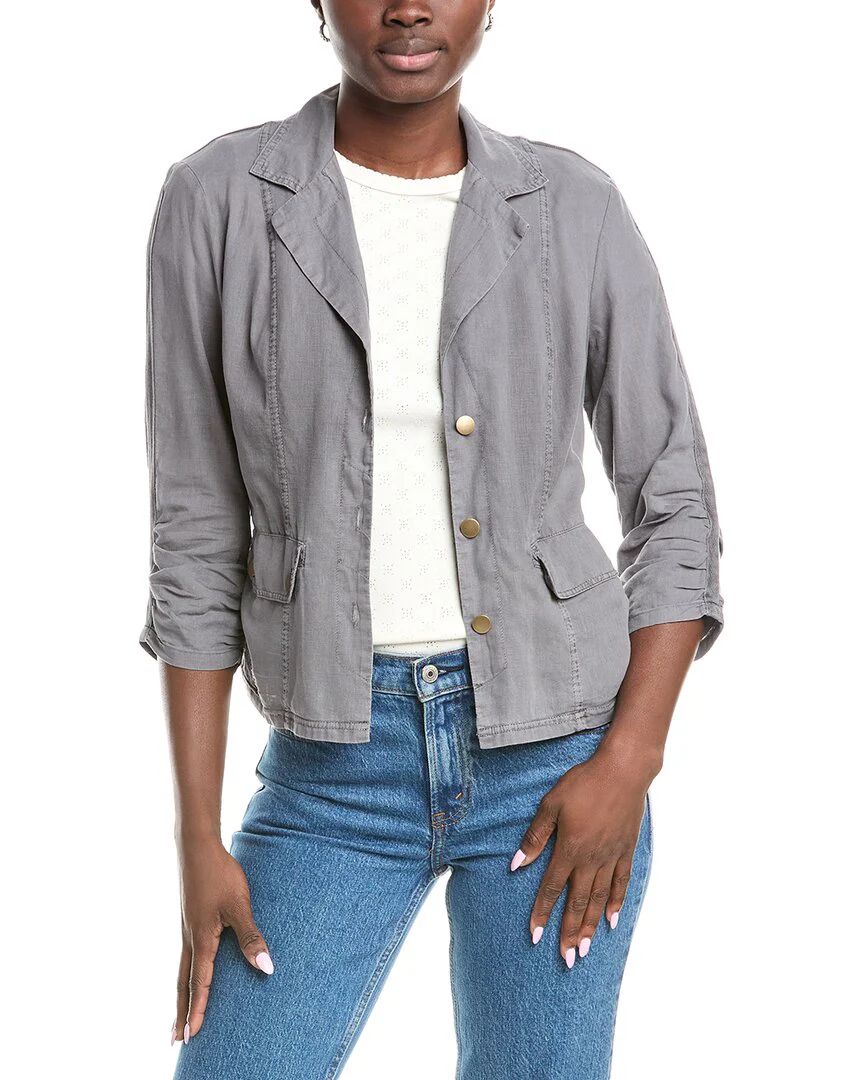 XCVI Wearables Folsky Linen-Blend Jacket