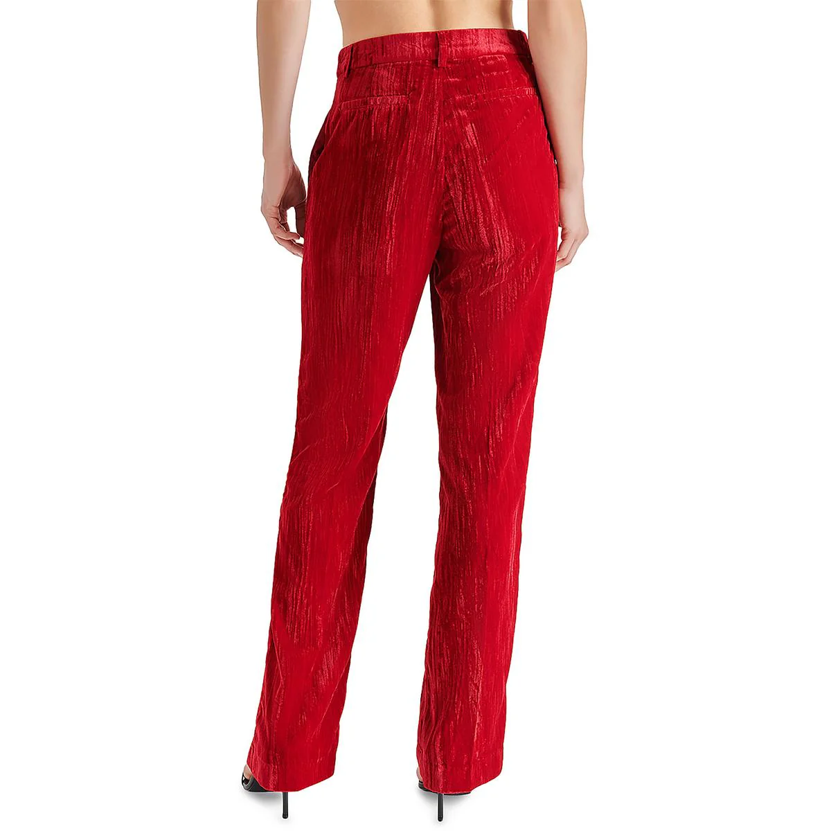 Mercer Womens Crushed Velvet Dressy Straight Leg Pants