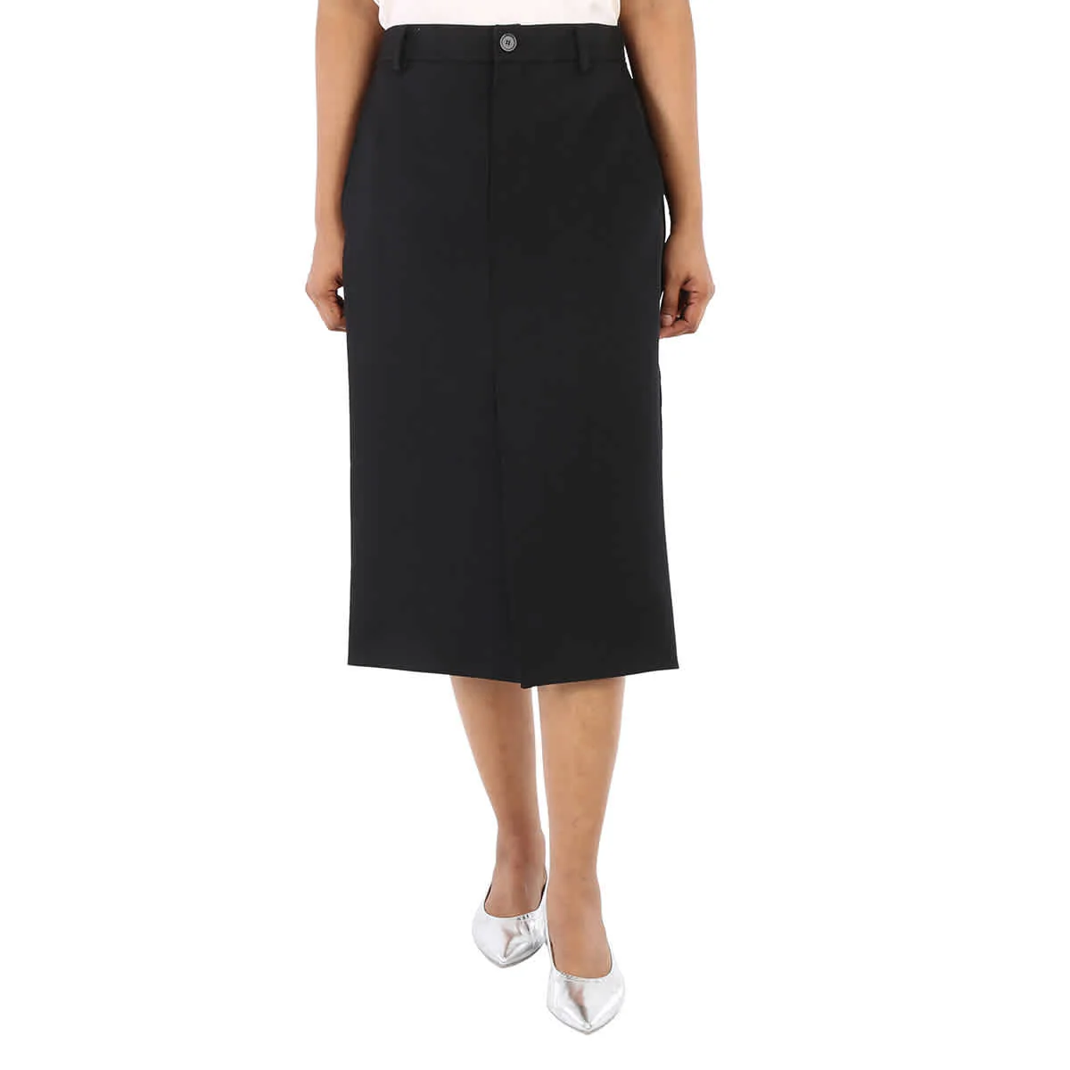 Balenciaga Ladies Longuette Panelled Midi Skirt, Brand Size 36 (US Size 6)