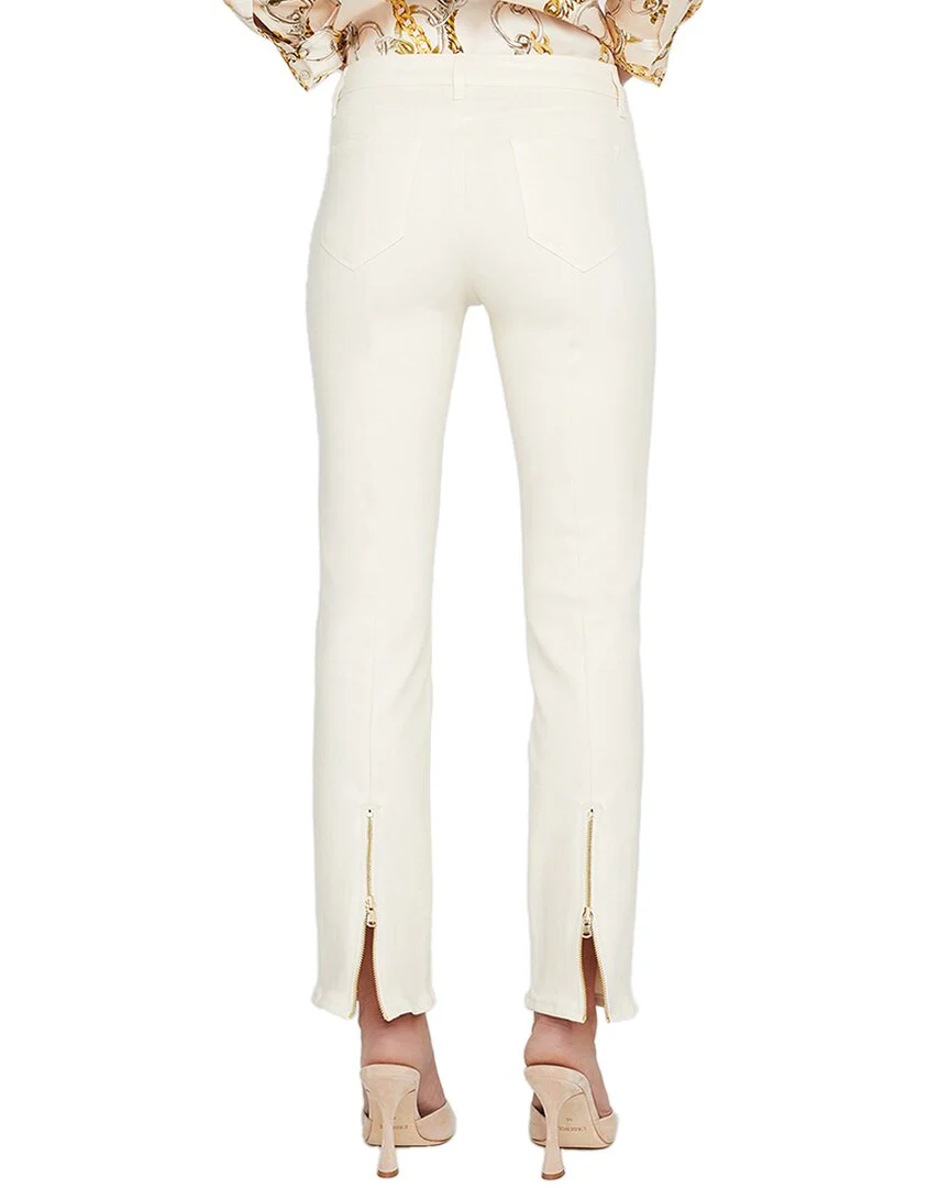 L’AGENCE Ginny High-Rise French Vanilla Coated Straight Jean