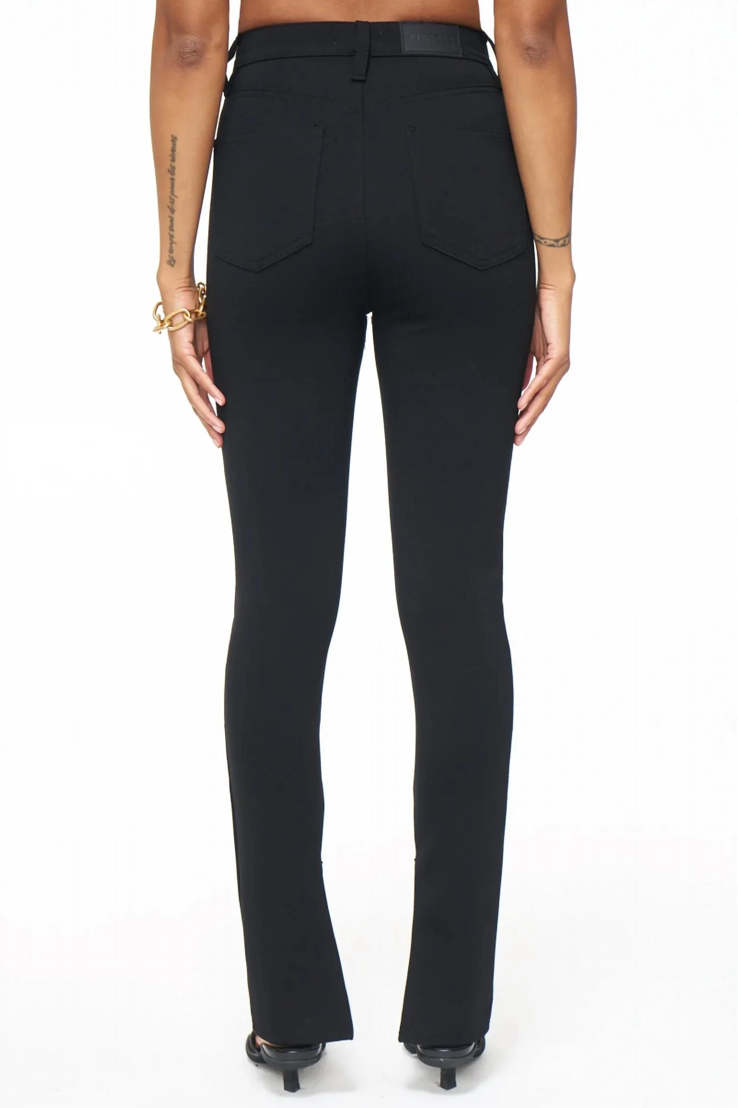 Kendall Scuba Zip Trouser In Night Out