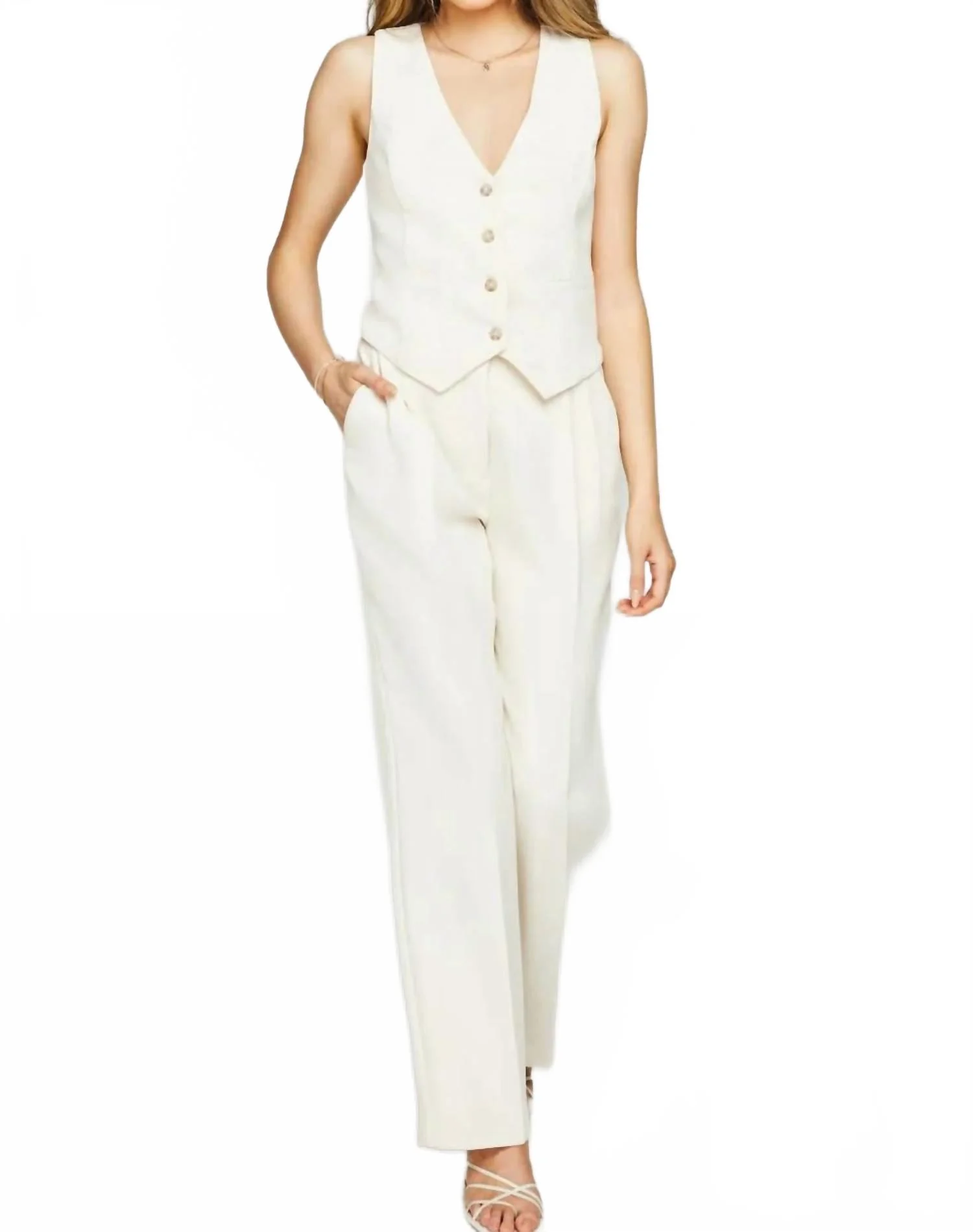 Lottie Pant In Cream