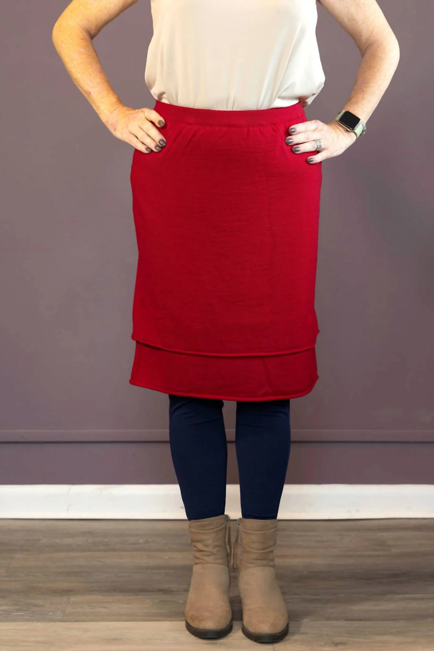 Eckbert Skirt In Wine