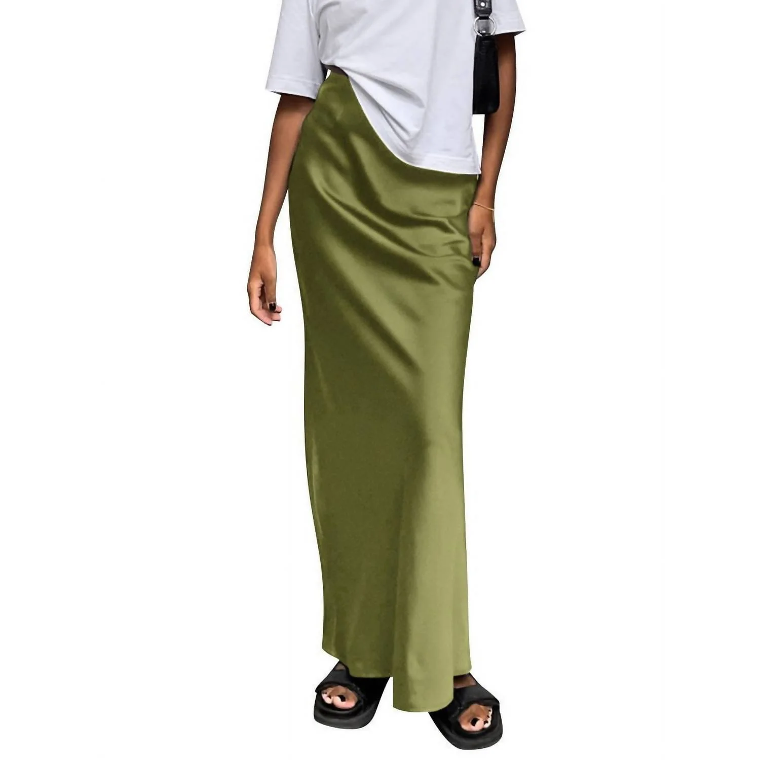 Jade Long Skirt In Green