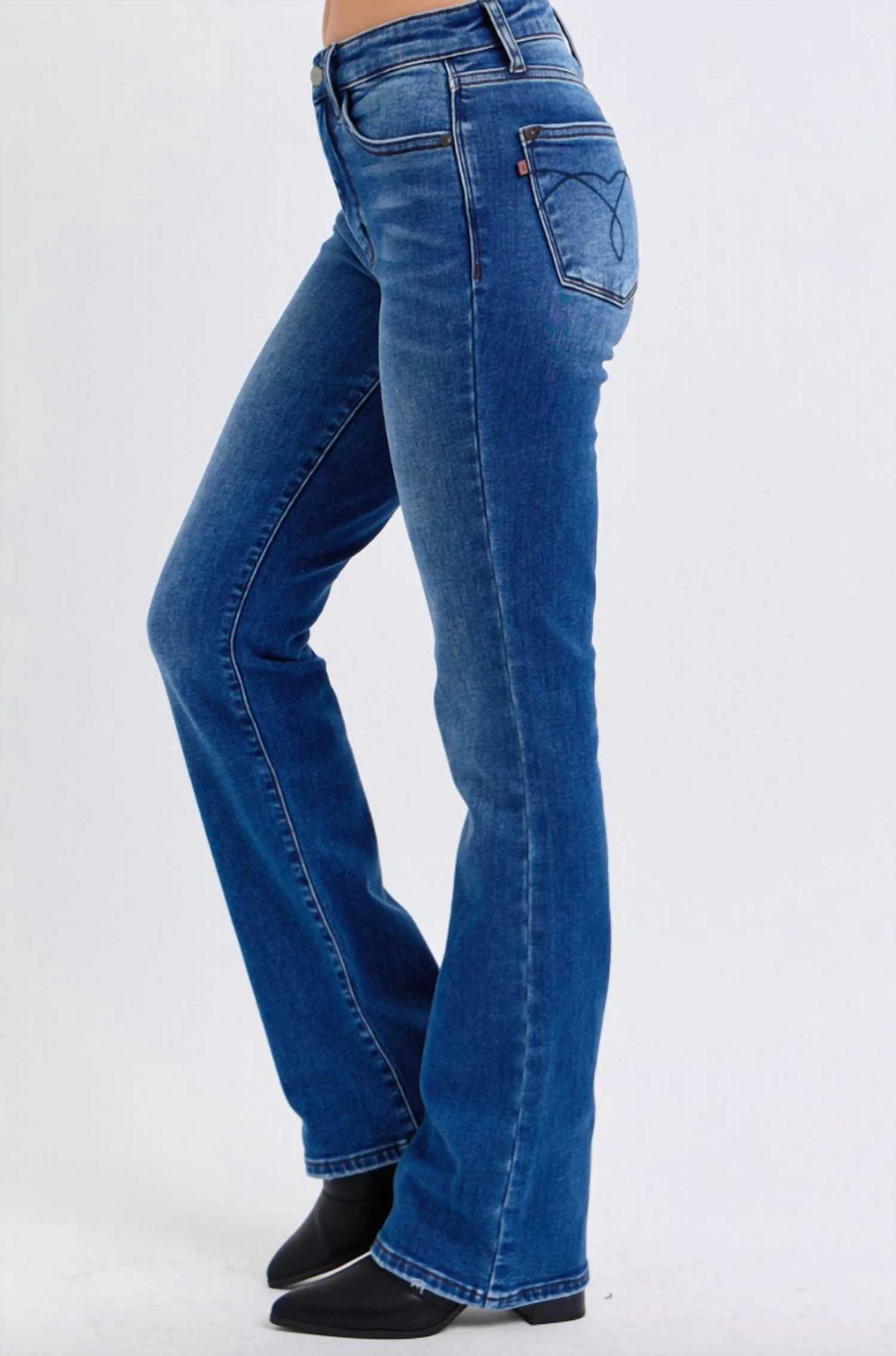 Thermal Bootcut Jean In Dark Wash