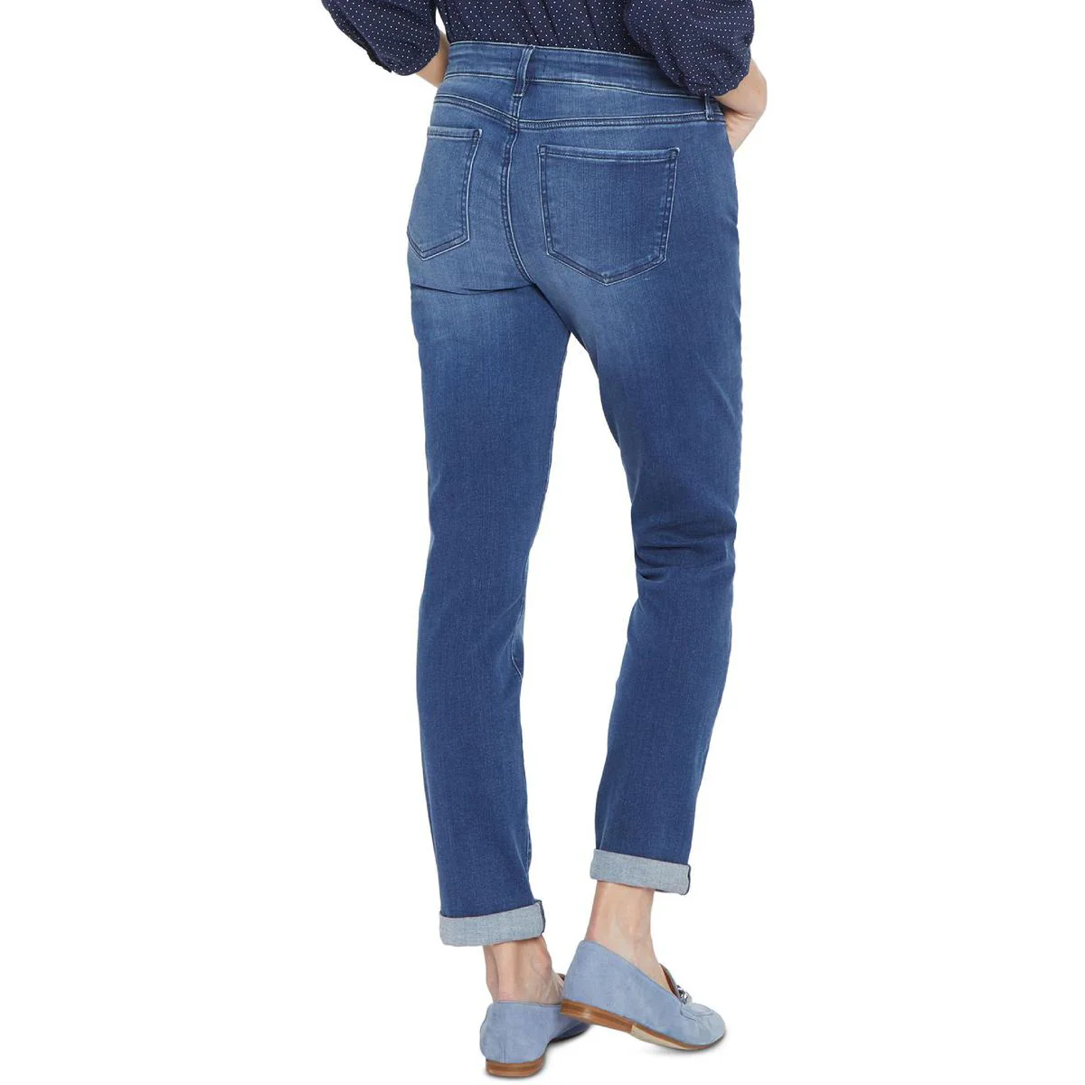 Margot Girlfriend Womens Denim Light Wash Straight Leg Jeans