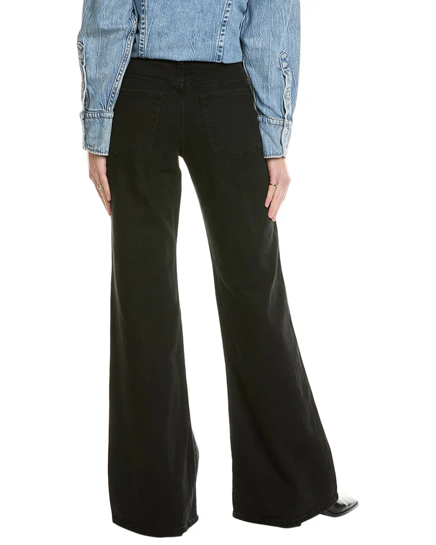 7 For All Mankind Spencer Rinse Black Flare Jean