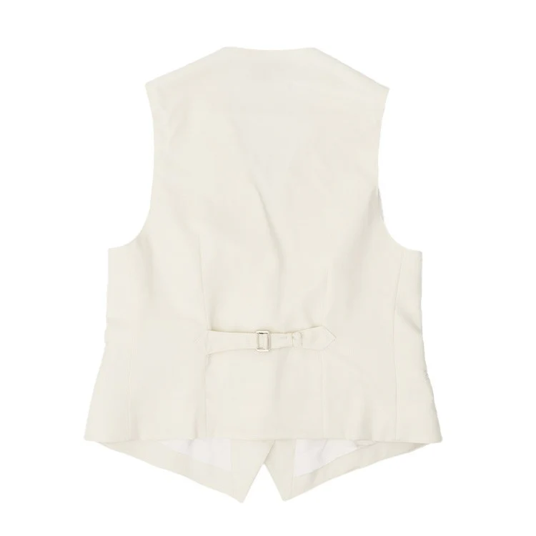 Classic Waistcoat With Fabric-Covered Buttons
