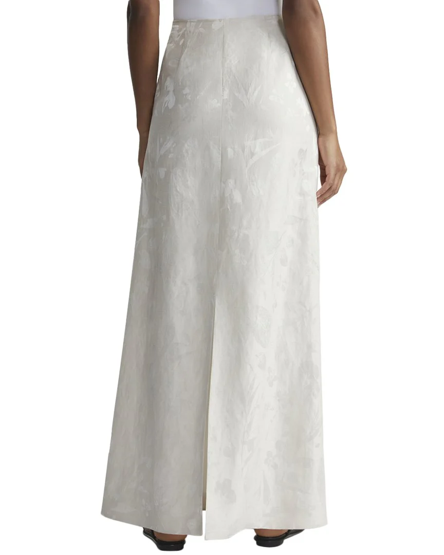 Lafayette 148 New York Linen-Blend Maxi Skirt