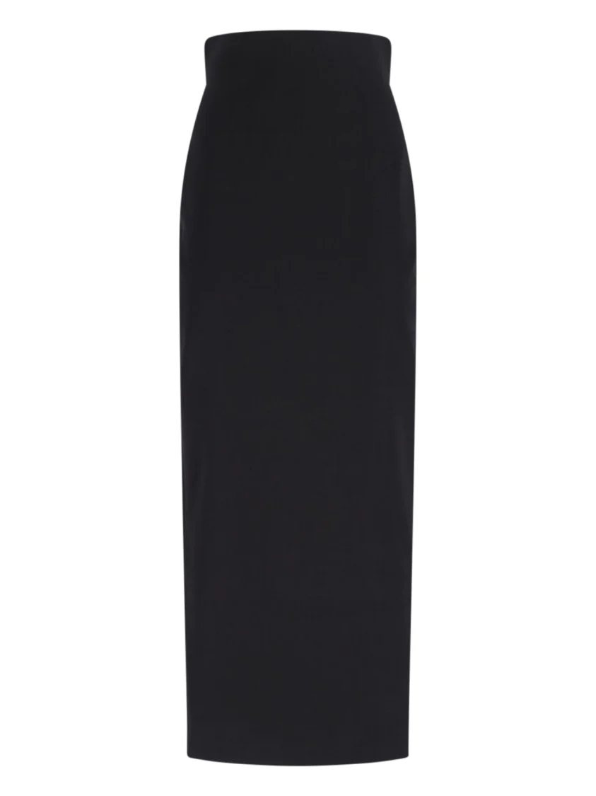 Maxi Wool Skirt – Black