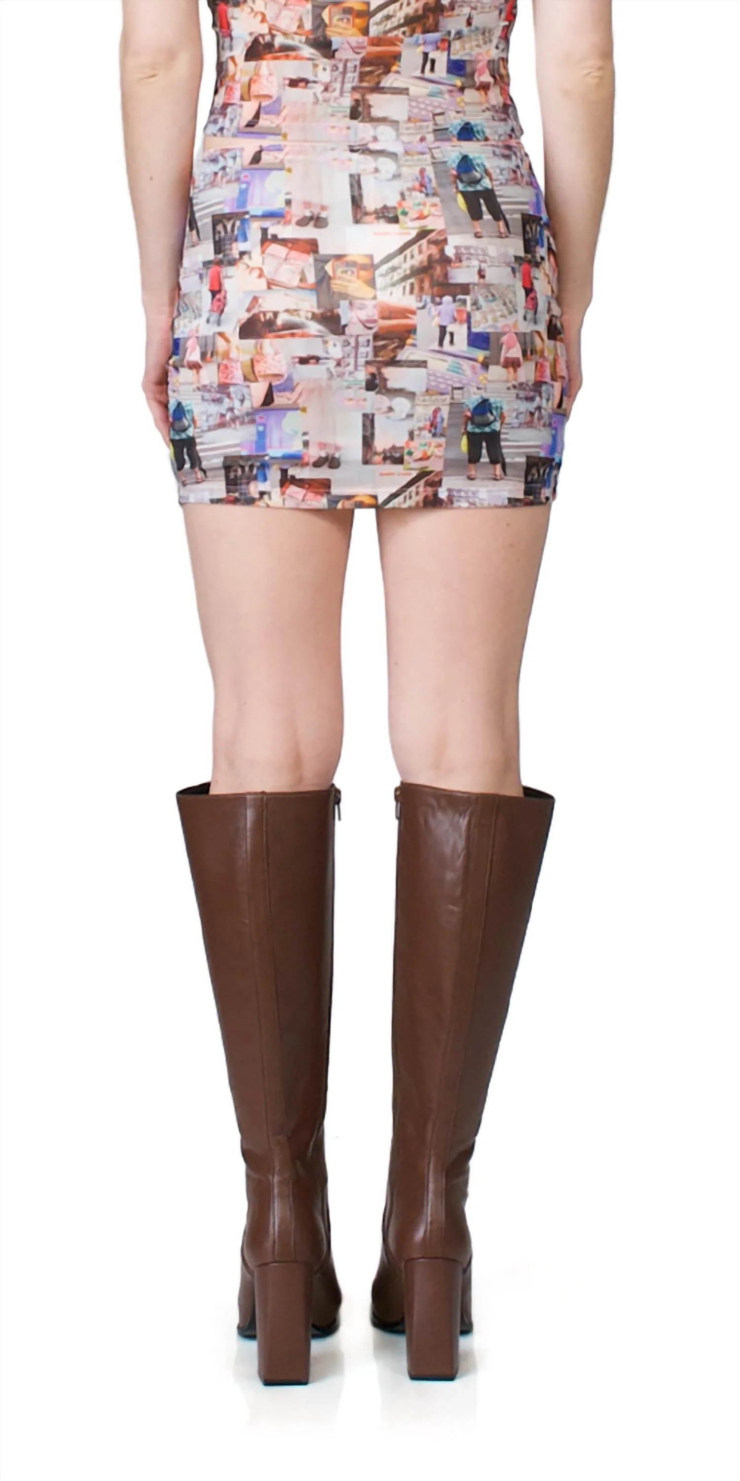 Jed Mesh Mini Skirt In Moodboard