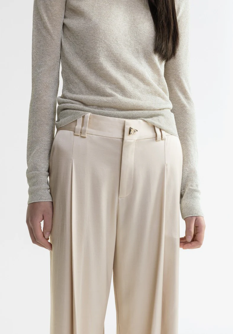 Wellen - Satin Wide-Leg Pants