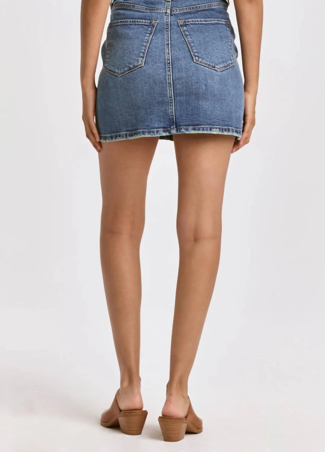 Quinn Denim Skirt In Arden