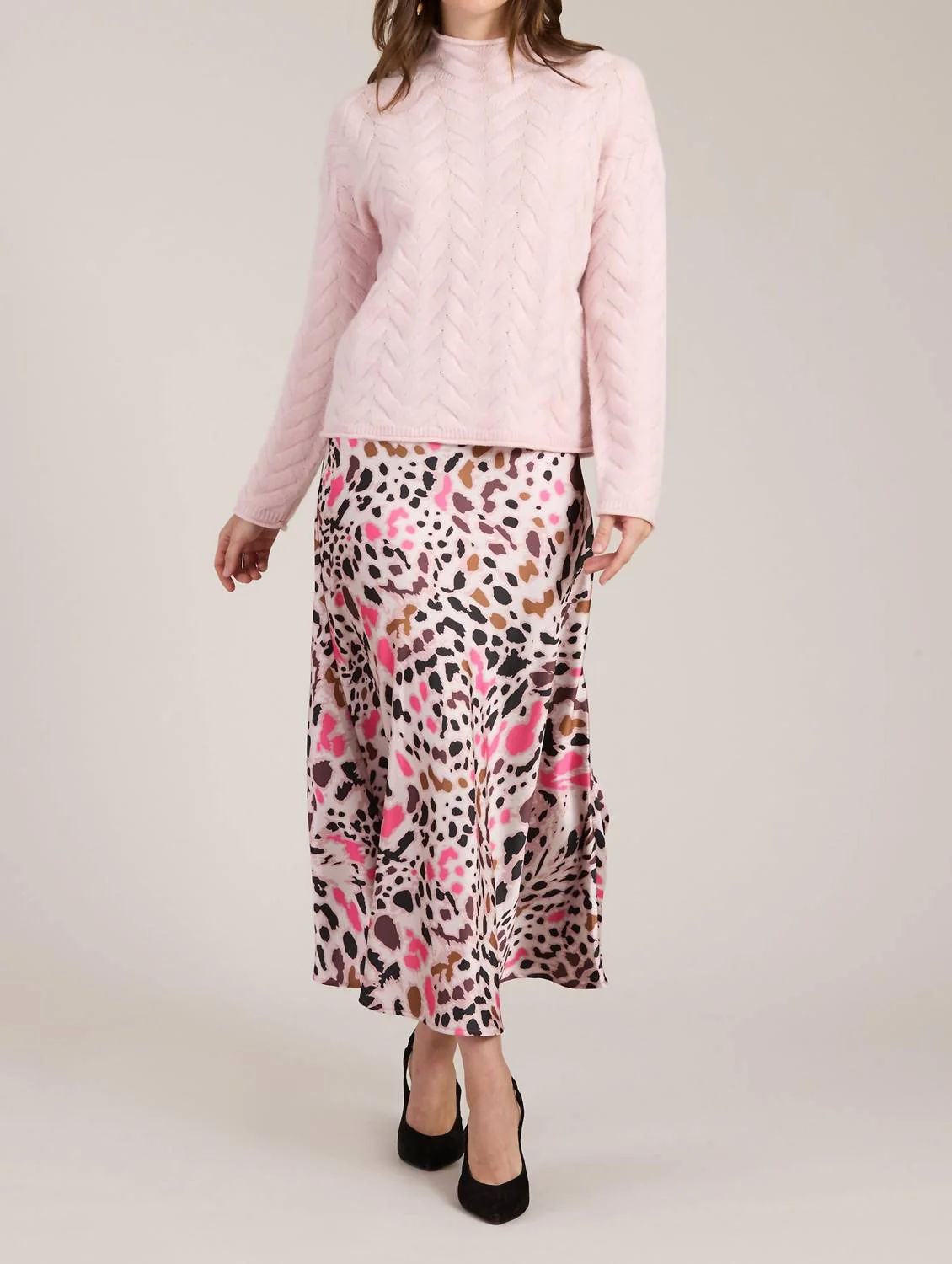 Edie Skirt In Pink Multi