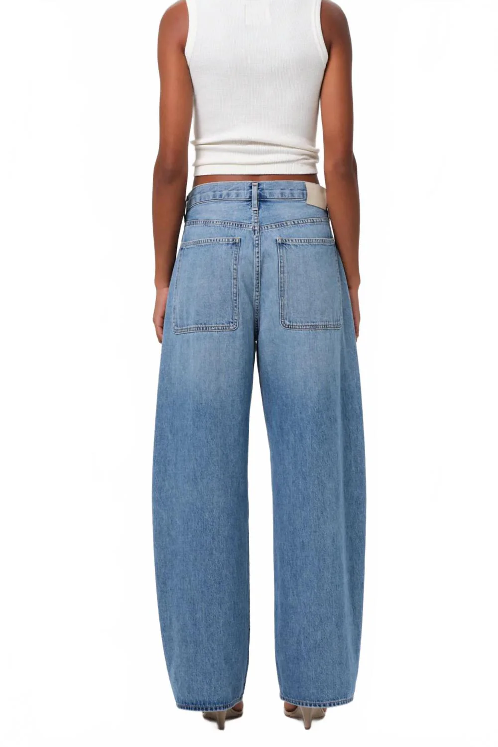 Ayla Cargo Denim Jeans In Zenith