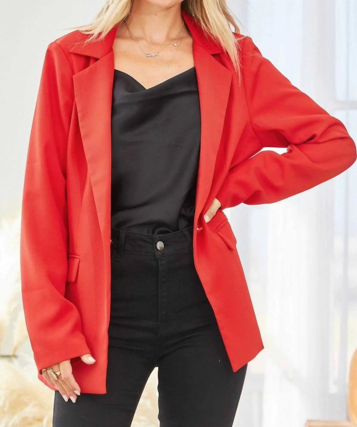 Don’T Wait Blazer In Red