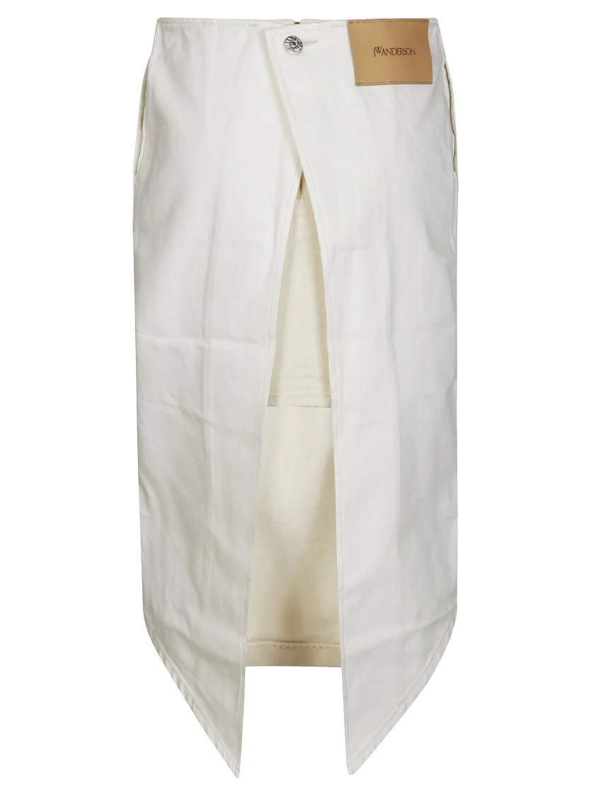 Layered Midi Skirt With Unique Split Detail