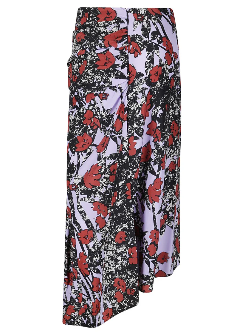Luxurious Silk Printed Skirt
