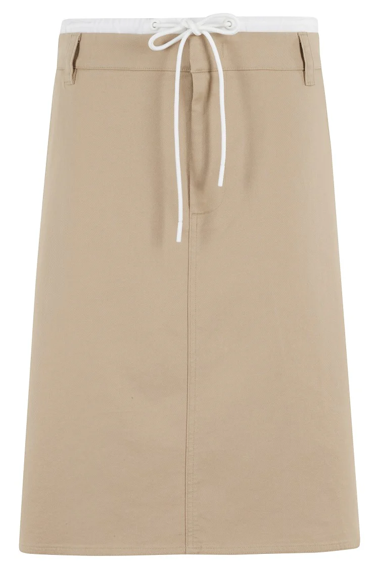 Mid Rise Double Waistband Skirt