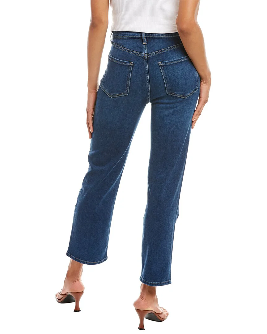 Le Jean Sabine Blue Grey High-Rise Straight Jean