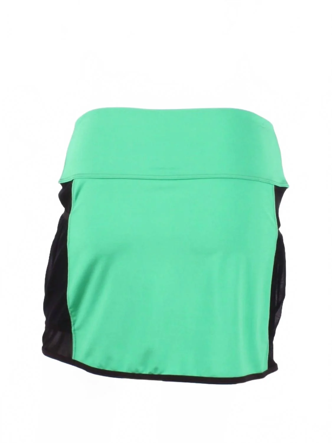 Women's Straight Skirt In Green / Black Mesh