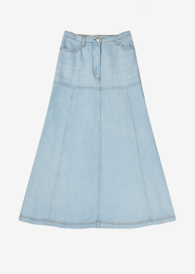 'Tuxya' Denim Skirt