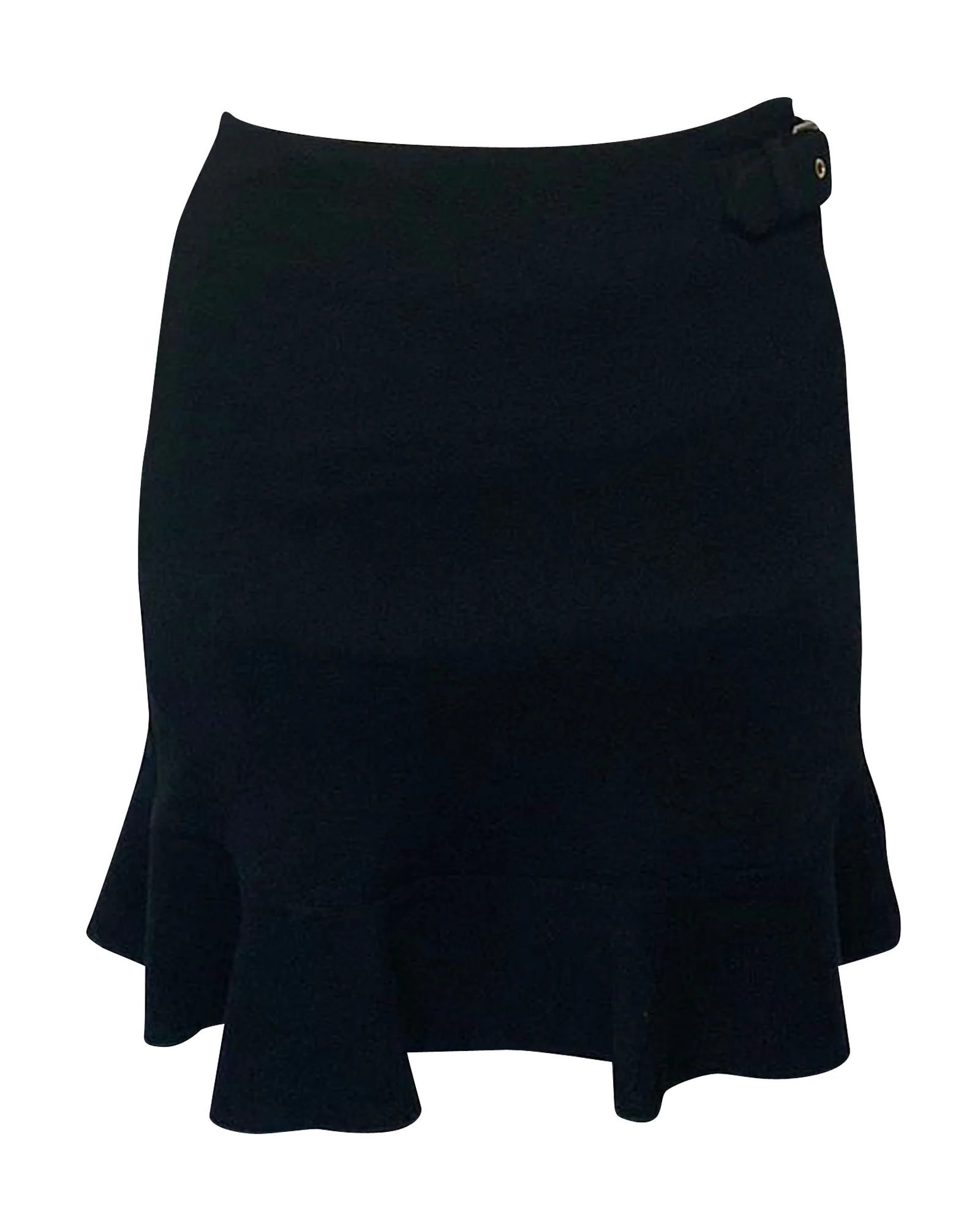 Boutique Moschino Boucle Skirt in Black Wool