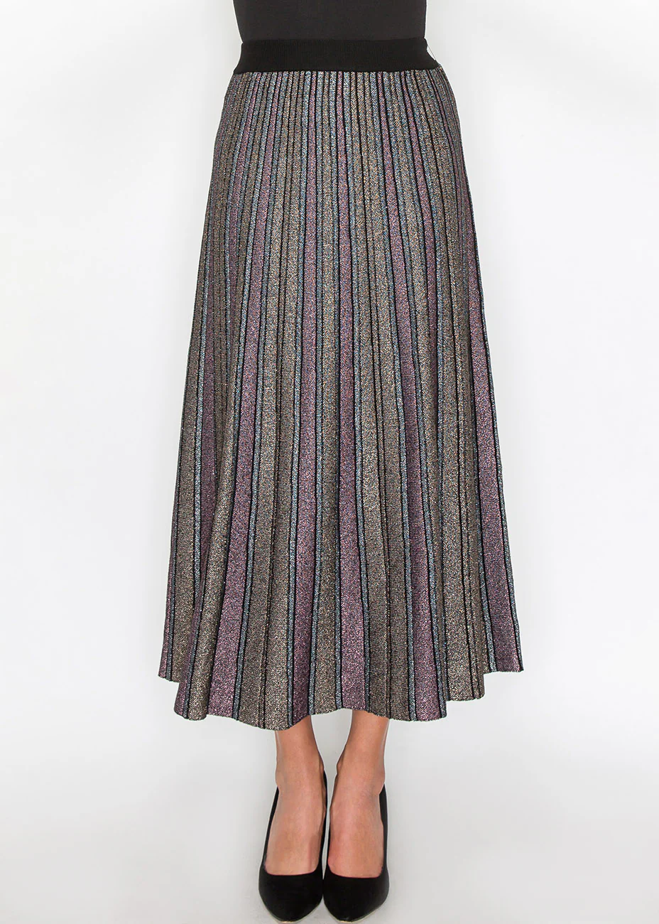 Starlight Striped Knit Skirt