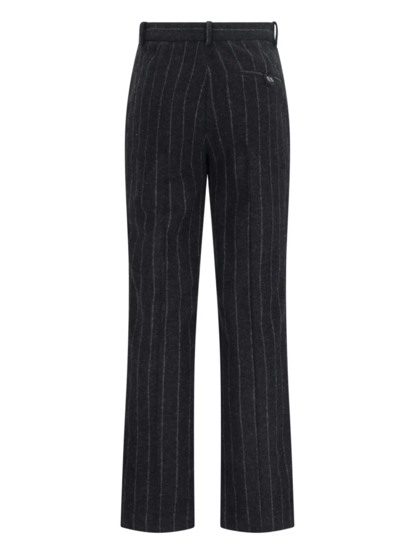 Tailored Trousers In Black Wool Blend