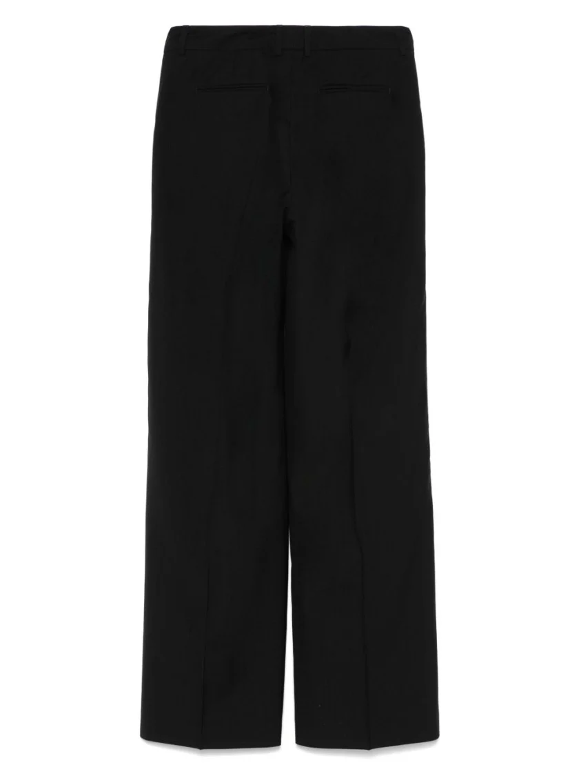 Tailored Black Trousers With Concealed Fastening