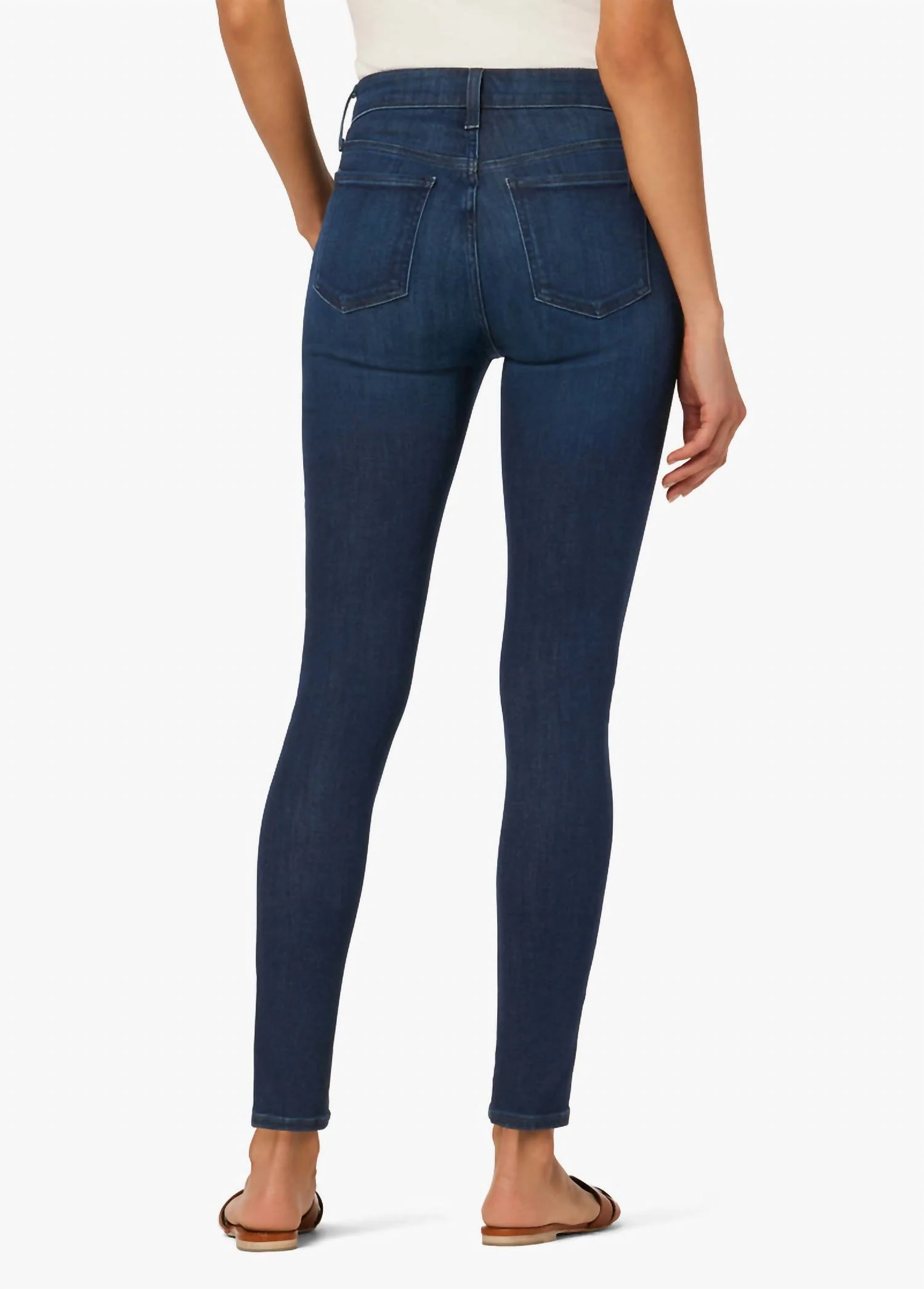 Icon Ankle Mid Rise Jeans In Blue