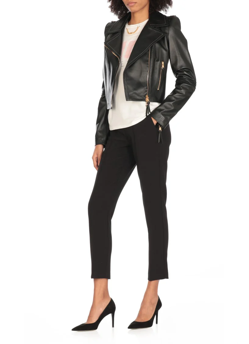 Tailored Black Crêpe Pants