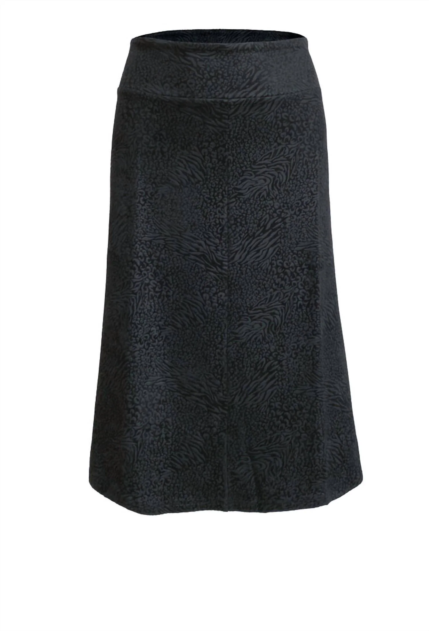 Women's Faux Suede Skirt In Black