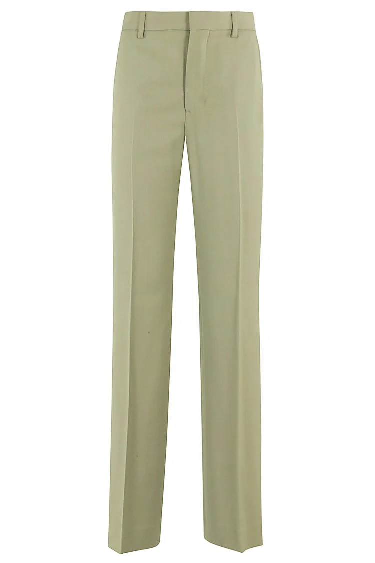 Flare Leg Pants With High Waist And Tailored Finish
