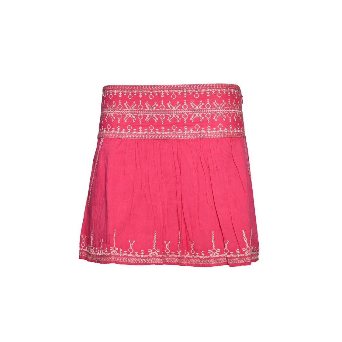 Picadilia Mini Skirt In Fuchsia Cotton