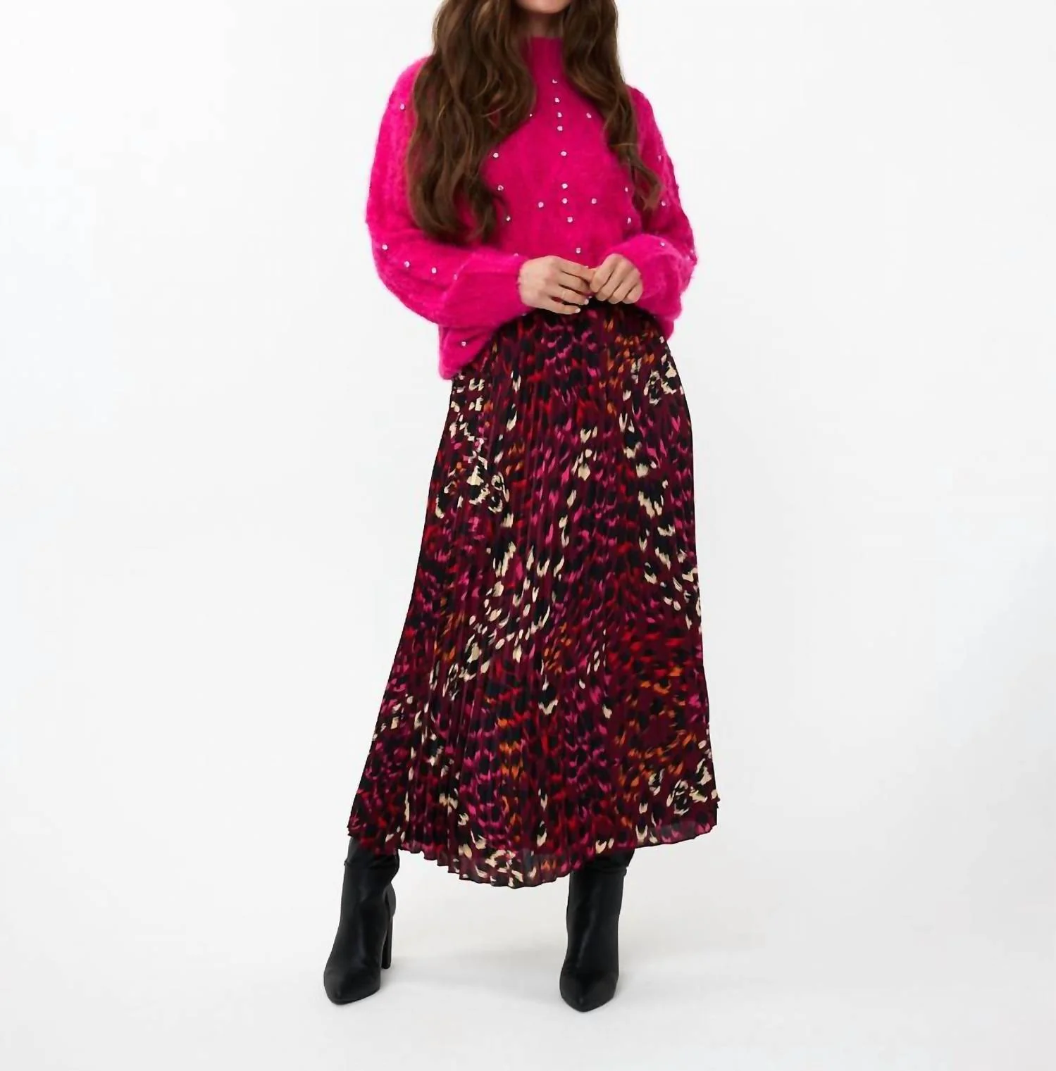 Bloom Animal Print Skirt In Multicolor