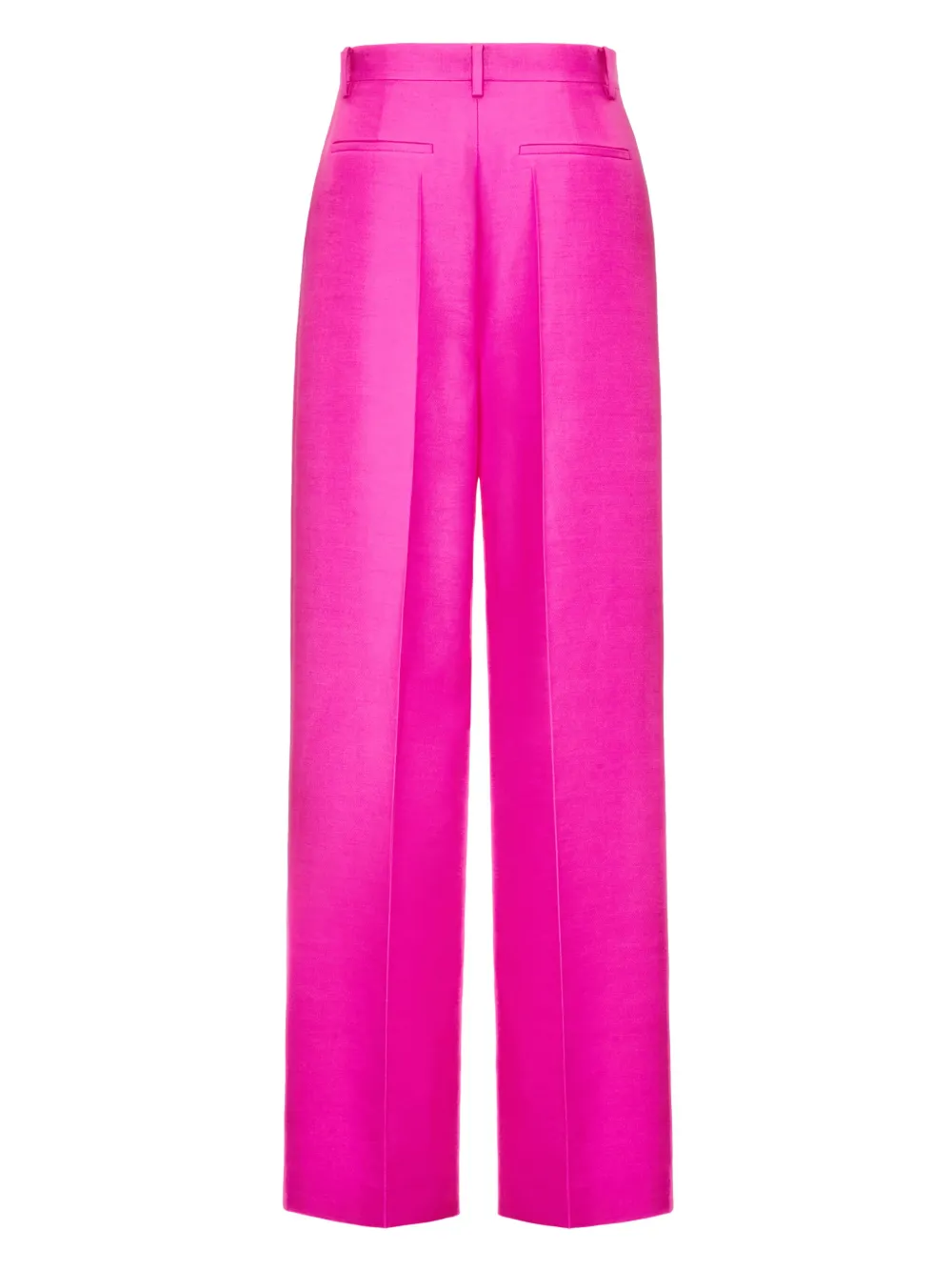 Valentino Crepe Couture Wide-Leg Trousers
