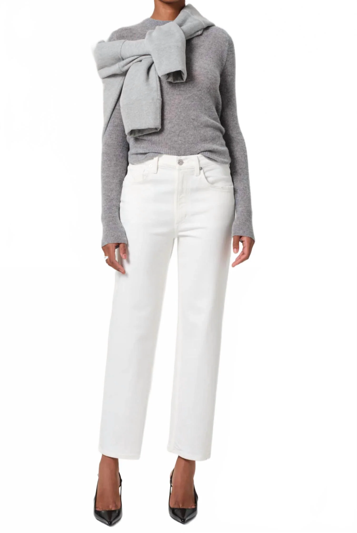 Palma Straight Jeans In Soft White