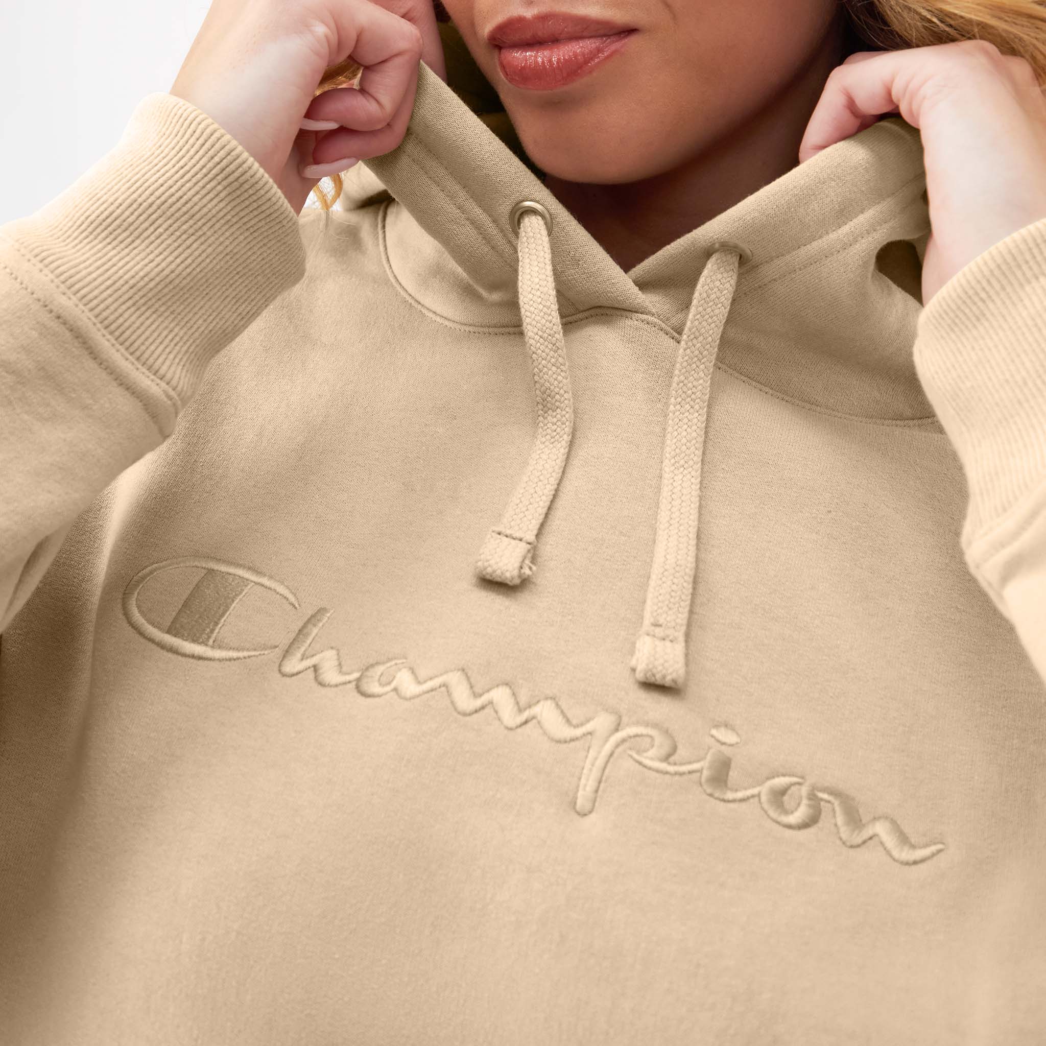Powerblend Hoodie, Relaxed, Full Embroidered Script Logo