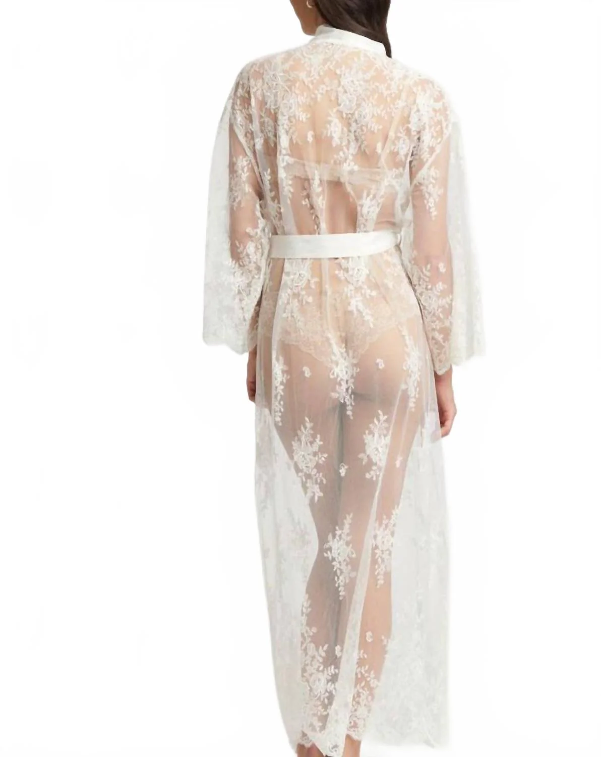 Darling Lace Robe - Plus In Ivory