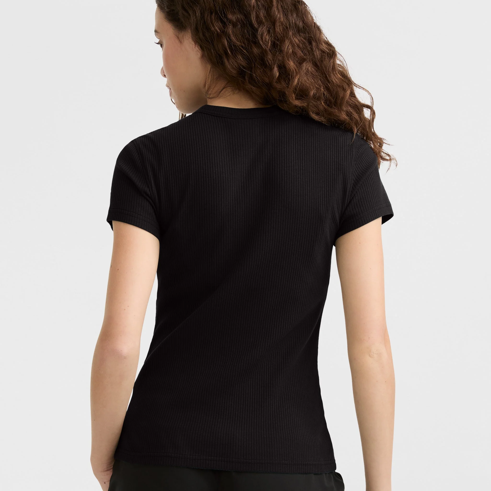 Slim Ribbed Tee, Iconic C Patch
