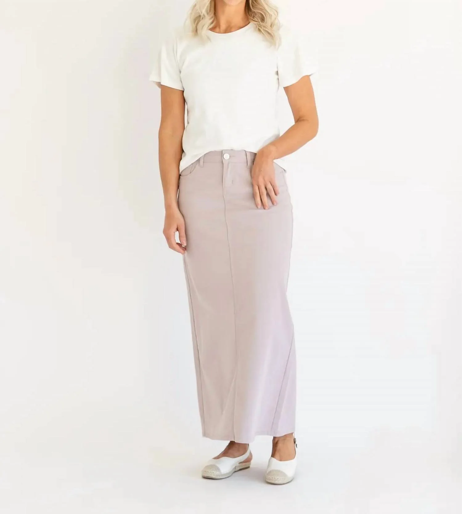 Stella Maxi Skirt In Lilac