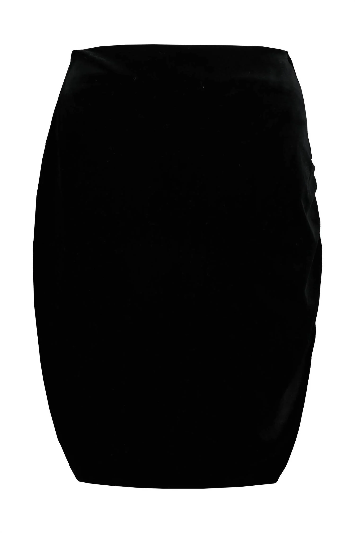 Carlotta Side Runched Skirt In Black