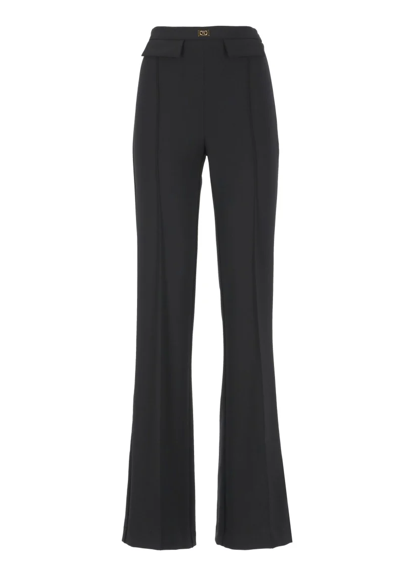 Tailored Black Crêpe Pants