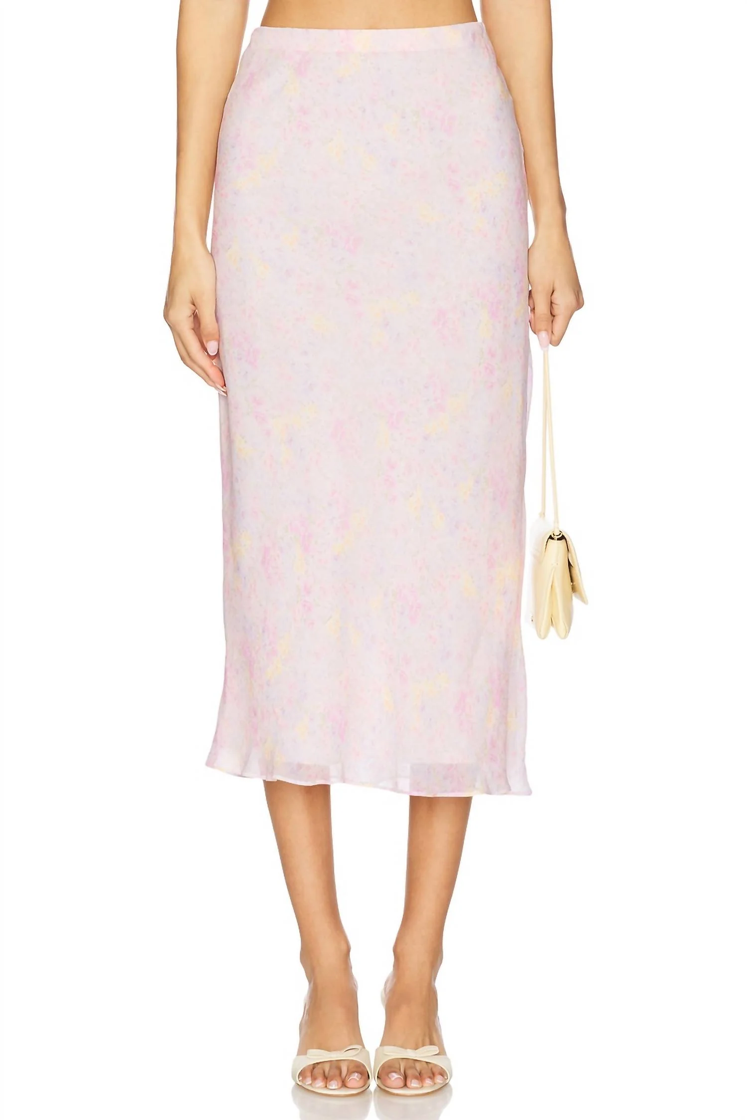 Castle Midi Skirt In Candy Fluff