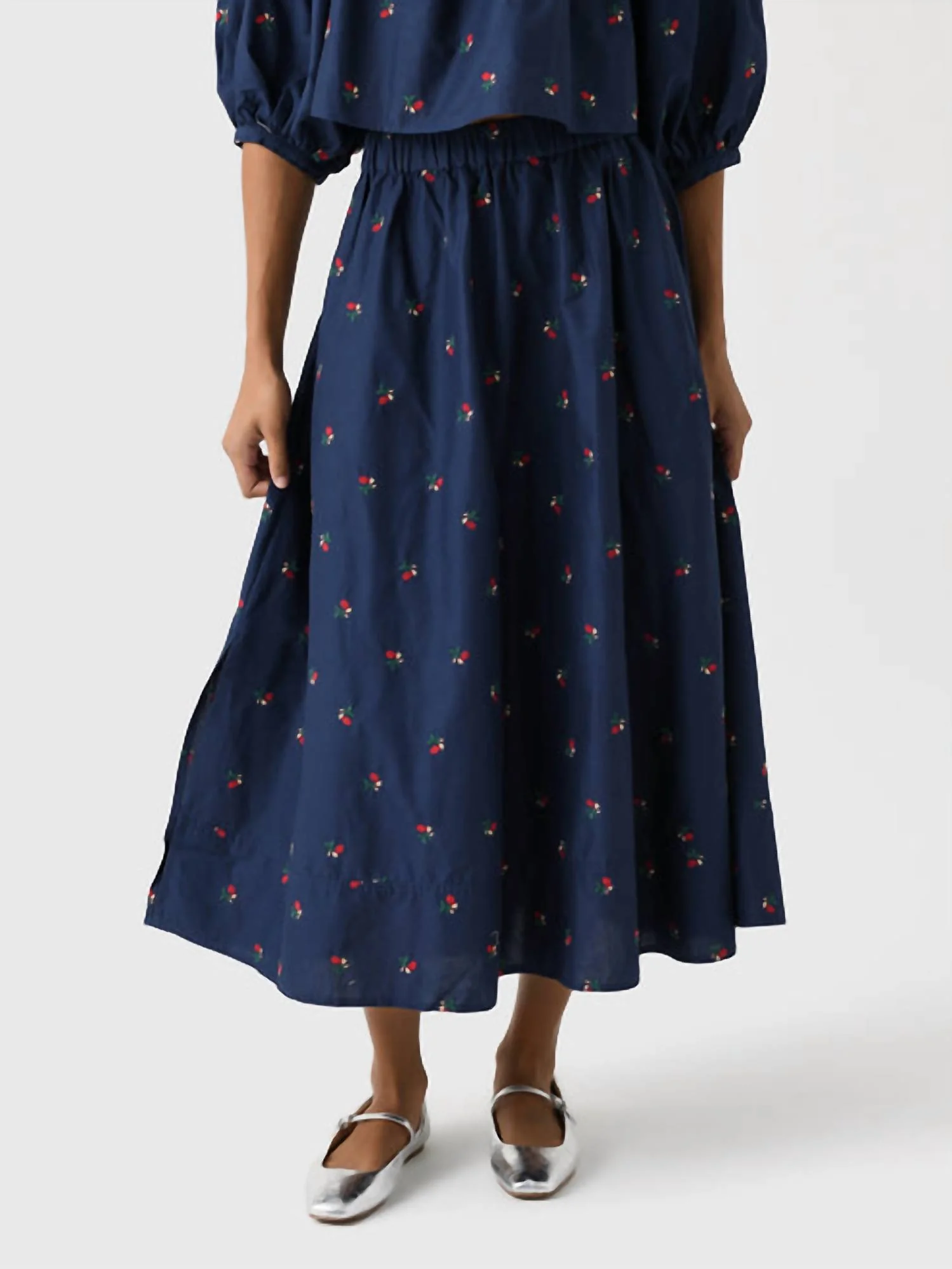 Tatum Skirt In Ditsy Rose