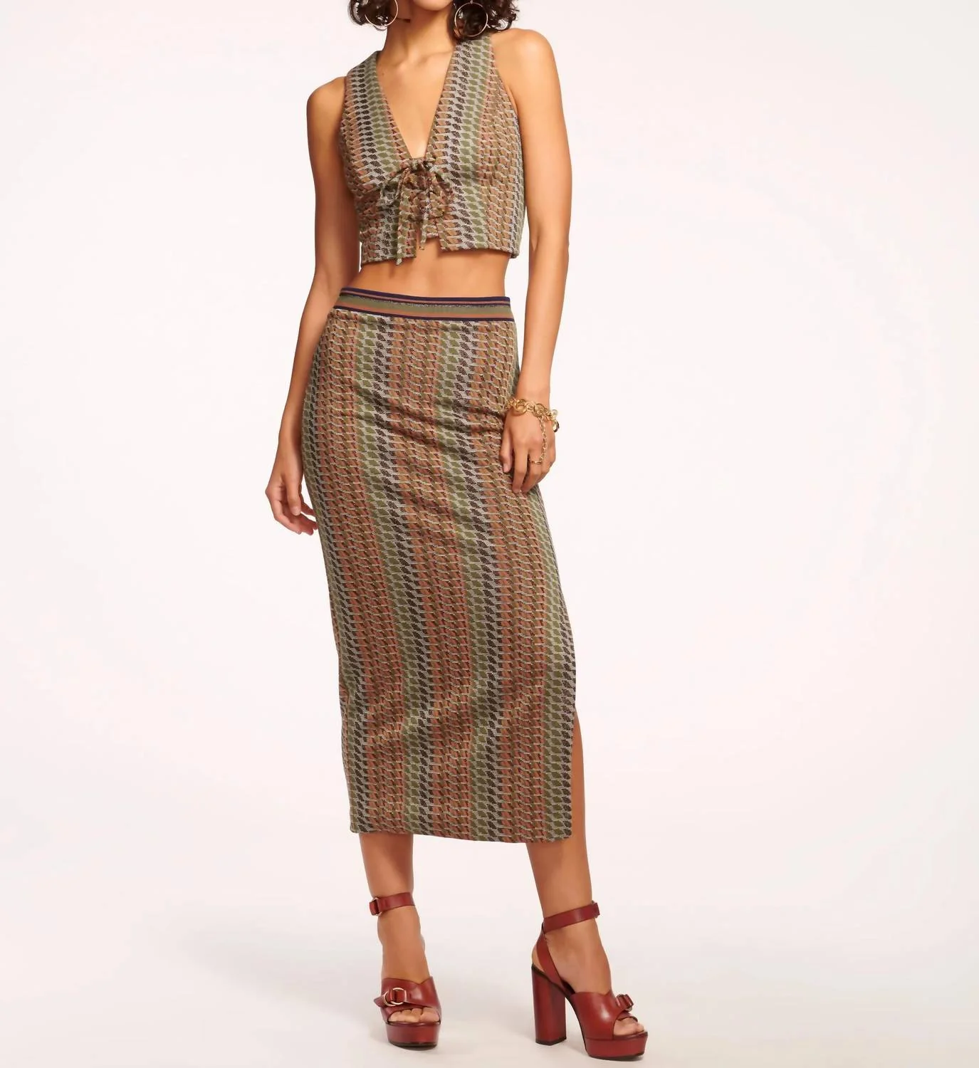 Eli Skirt In Woodrose Multi Combo Drmgk