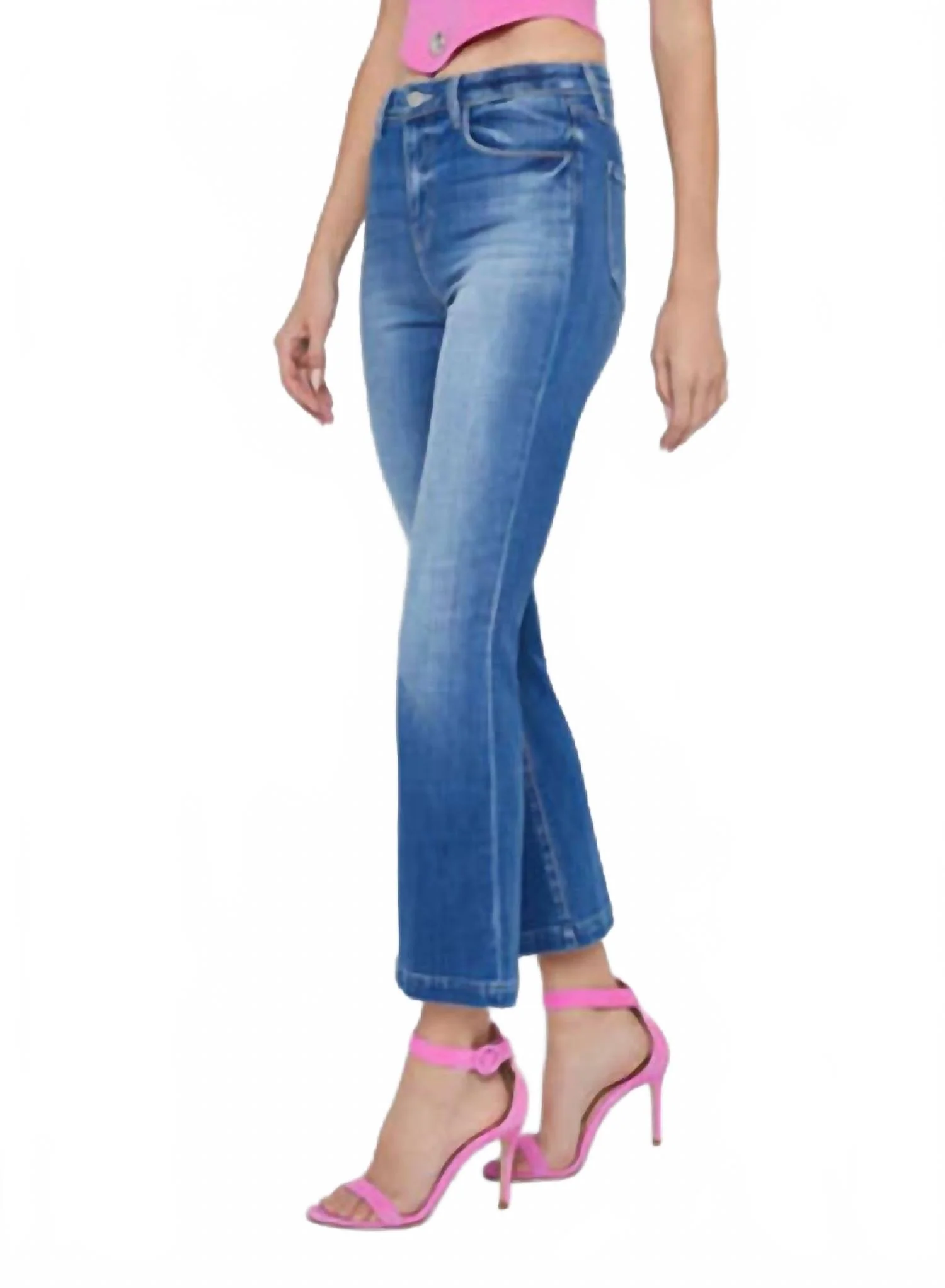 Ali H/r Slim Flare Jeans In Palermo