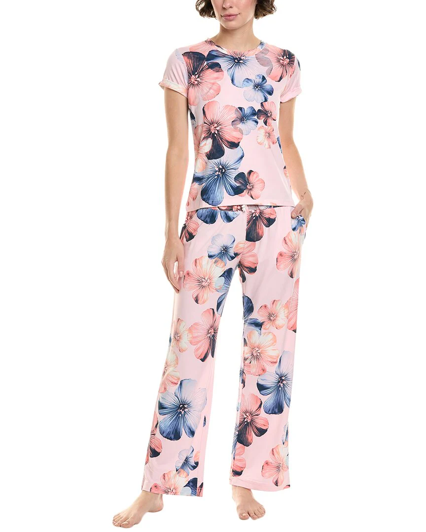 Nanette Lepore 2pc Pajama Shirt & Pant Set