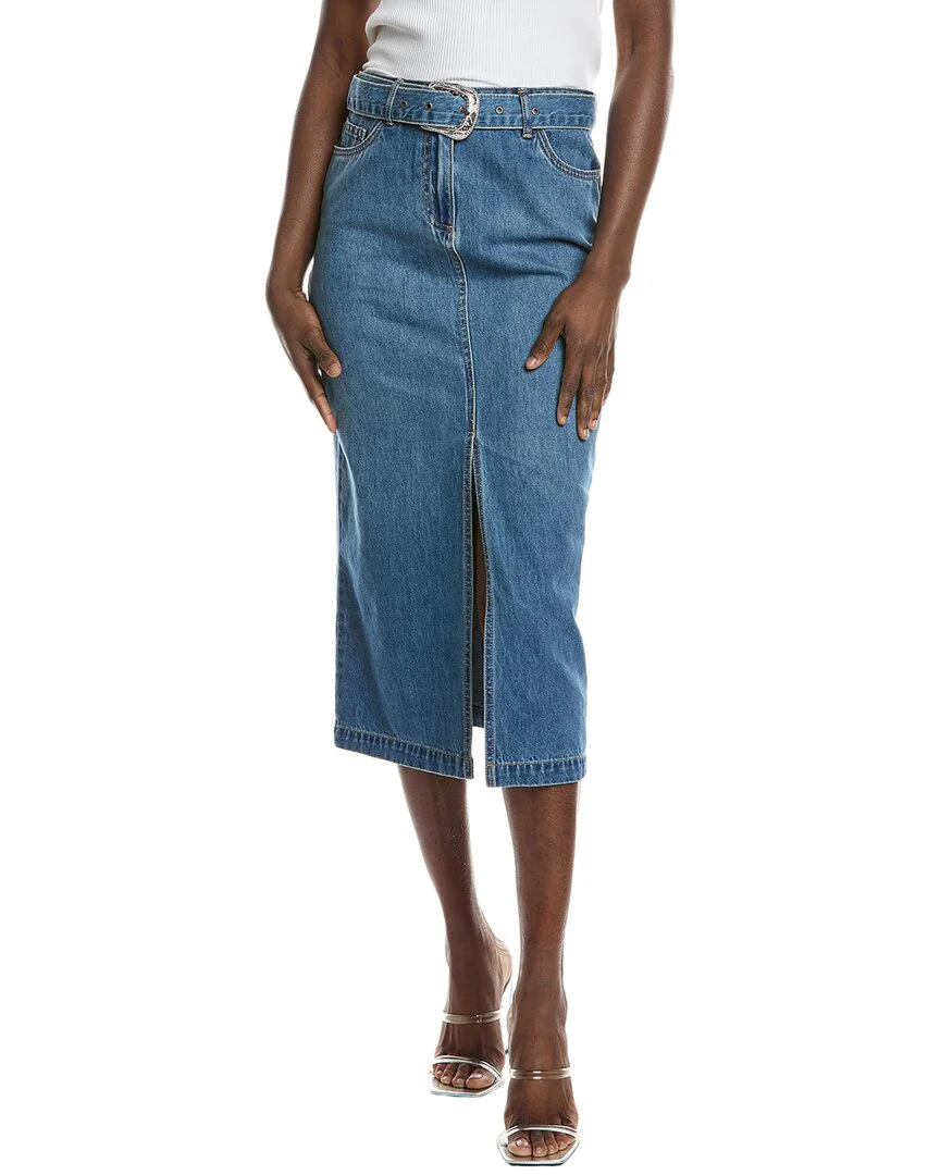 Industry Denim Midi Skirt
